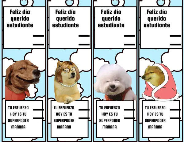 Recuerdos para el día del estudiante (16 memes de perritos)