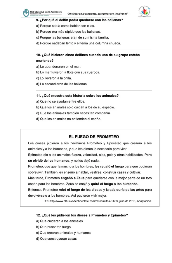 prueba 6° lenguaje "plan lector el fantasma de canterville" y comprensión lectora