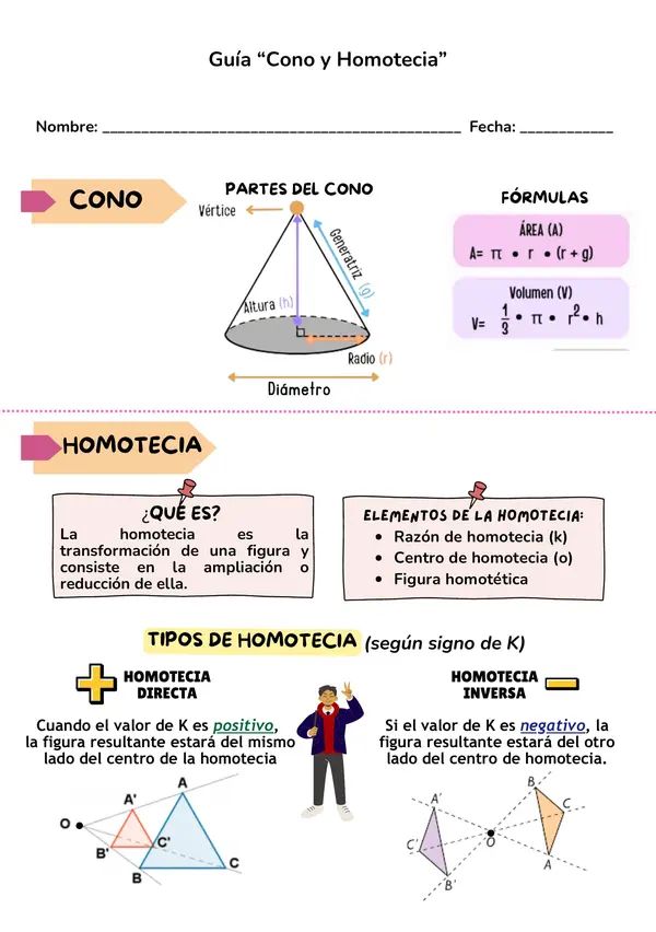 Guía "Cono y Homotecia"