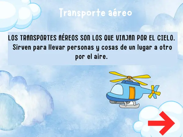 Medios de transporte (aéreos, acuáticos y terrestres)