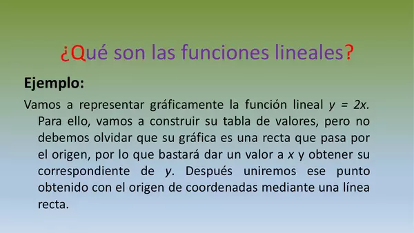 Presentación FUNCIONES LINEALES Y AFINES, MATEMATICA, Octavo básico