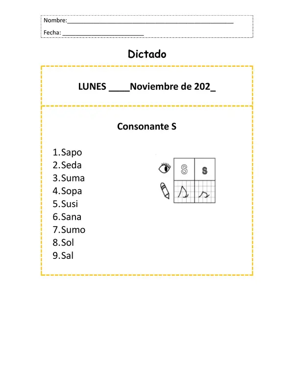 Evaluación de dictado adecuados 