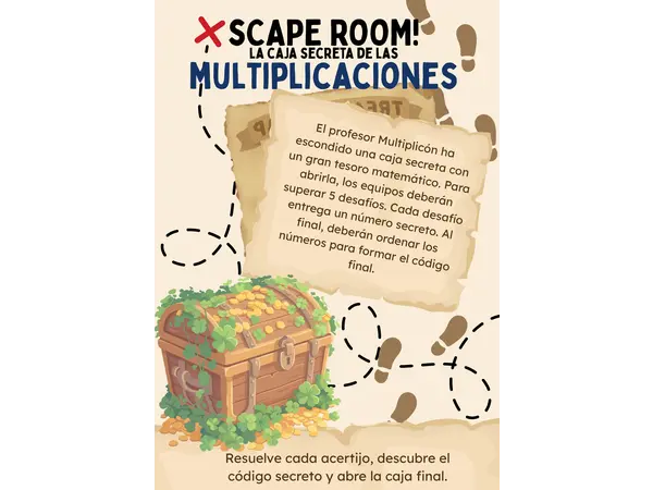 Escape Room Matemático: La Caja Secreta de las Multiplicaciones