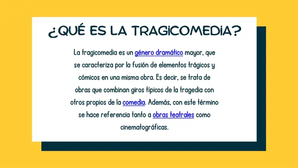 La tragicomedia