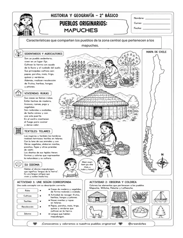 GUIA PUEBLOS ORIGINARIOS ZONA CENTRAL Y ACTIVIDADES