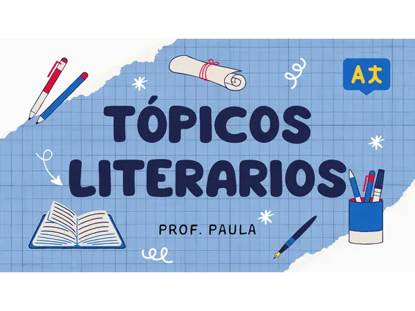TÓPICOS LITERARIOS (EDITABLE)