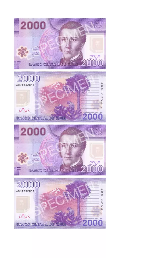 Sistemas Monetario Chileno "Billetes"
