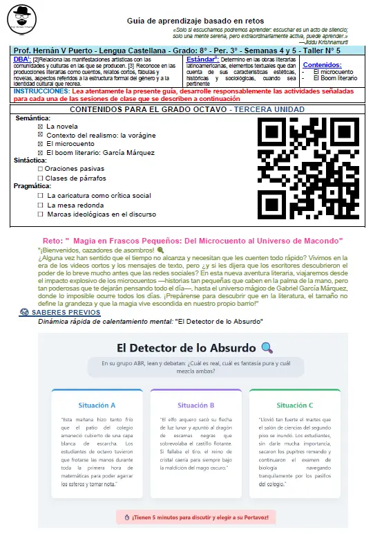 08M3SEM4-5 - El microcuento y el boom literario