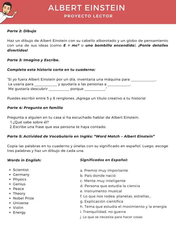 Proyecto Lector: Albert Einstein