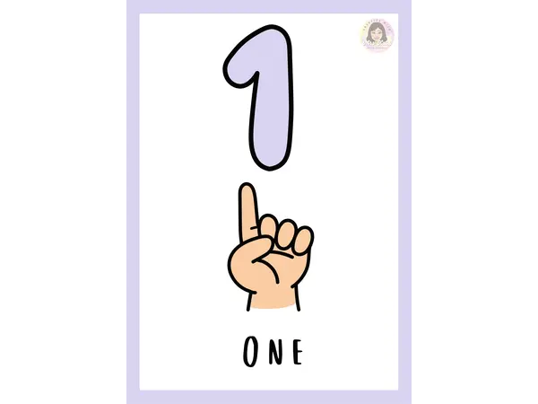 Numbers from 1 to 10 - Inglés