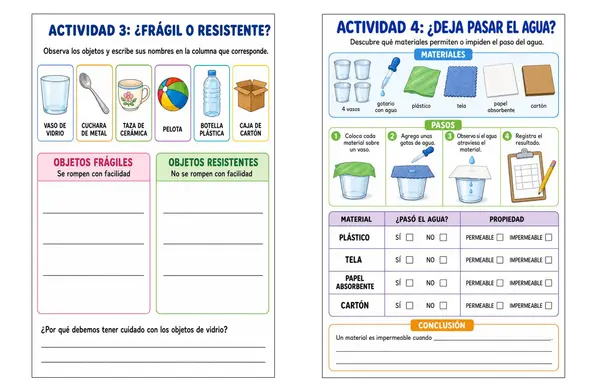 Lección "Materiales que nos rodean 