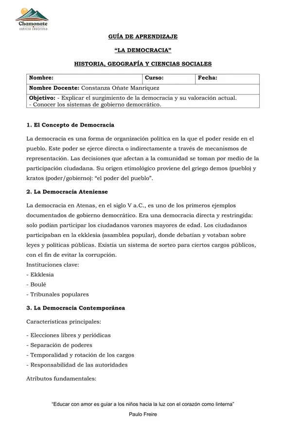 La democracia 