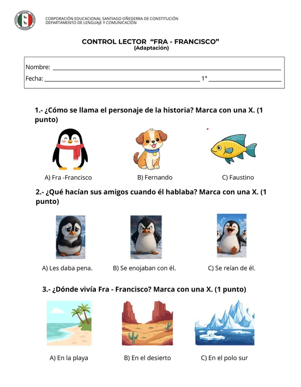 Prueba adaptada Fra-Francisco