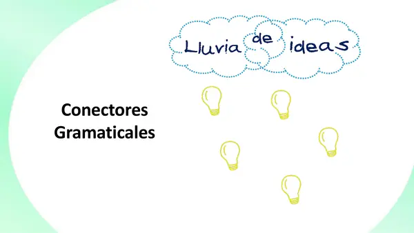 Conectores gramaticales | Recurso gratuito editable