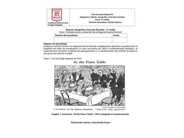 contexto de la Segunda Guerra Mundial