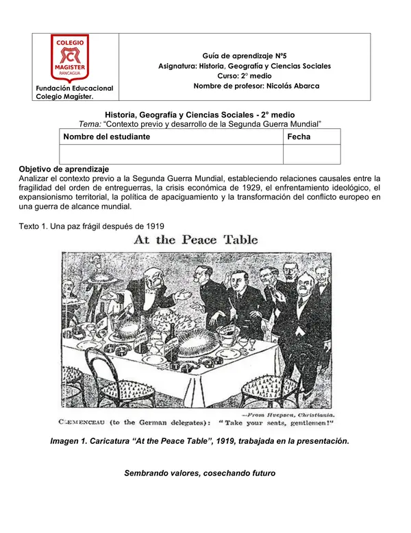 contexto de la Segunda Guerra Mundial