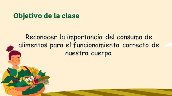 Importancia del consumo de alimentos