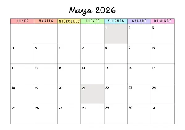 Calendario 2026