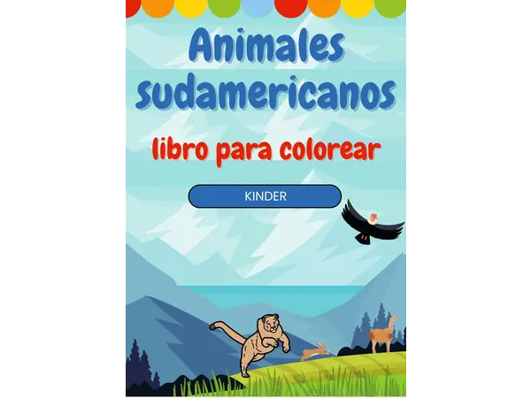 Animales sudamericanos para colorear 
