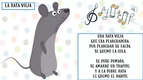 Juego Karaoke con la canción de la rata vieja