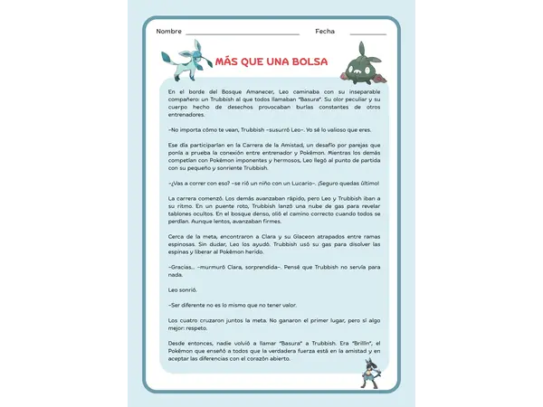 Cuento sobre pokemon