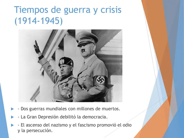 El Mundo sin Derechos y sin Dignidad – Guerras Mundiales y Derechos Humanos · Secundaria