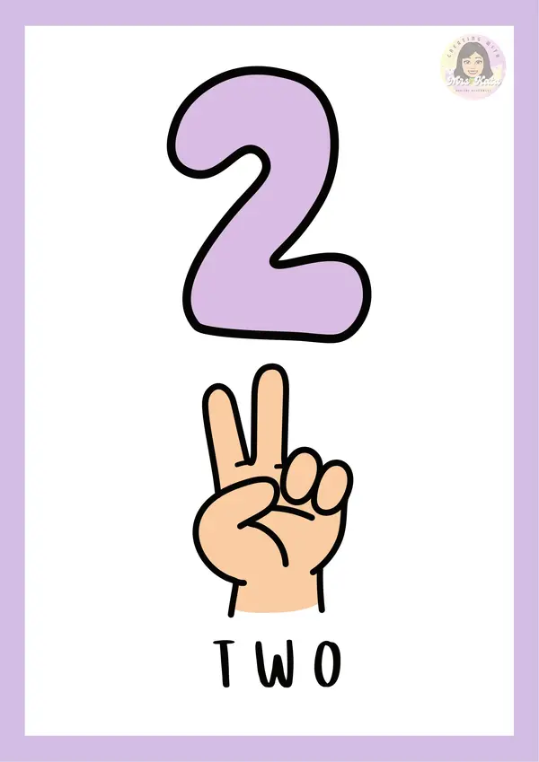 Numbers from 1 to 10 - Inglés
