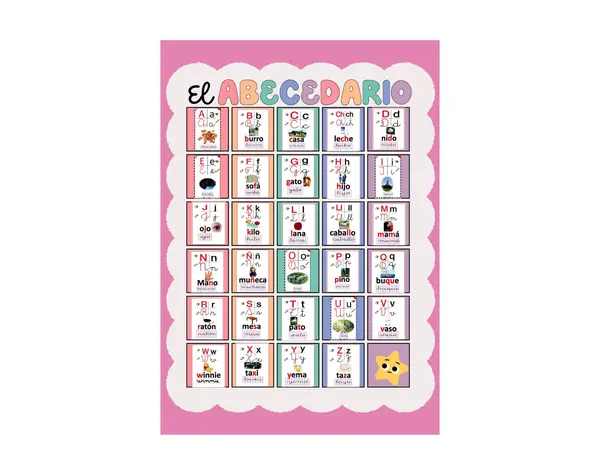 Abecedario Matte tipo poster 