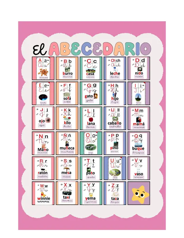 Abecedario Matte tipo poster 