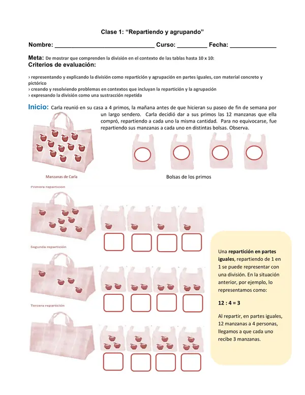 Proyecto Nivelación Matemática Tercero OA 9