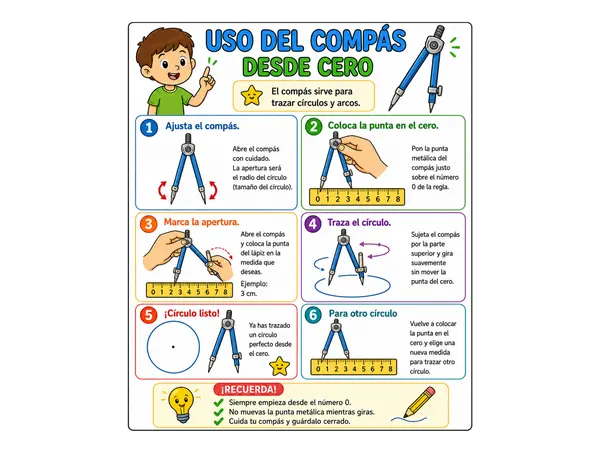 Ficha: Uso del compás desde 0