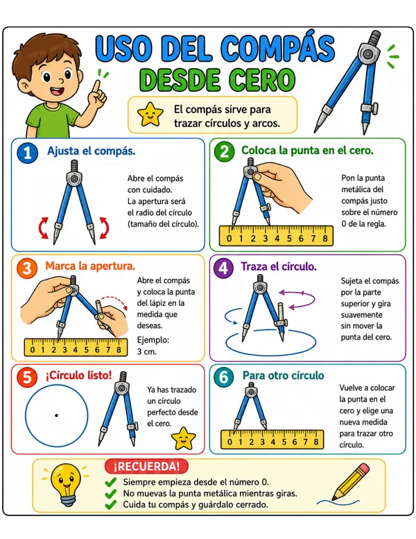 Ficha: Uso del compás desde 0