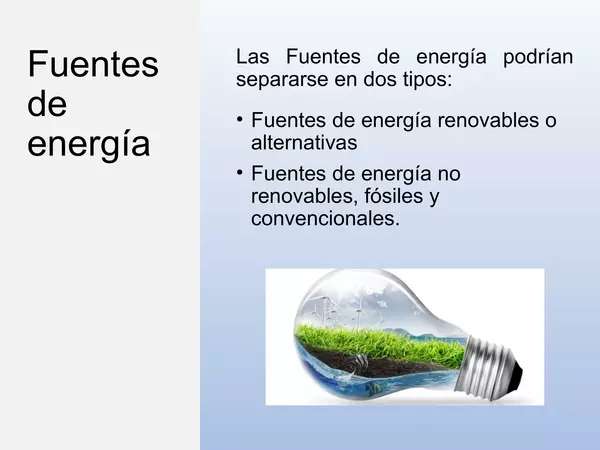Prresentacion Energia, sexto basico