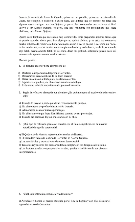 Evaluación Lenguaje y Literatura - 4° Medio - Unidad 1