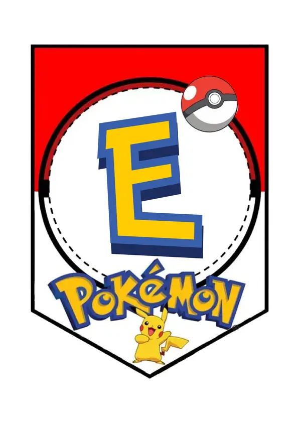 Banderín Bienvenidos - versión Pokemón 