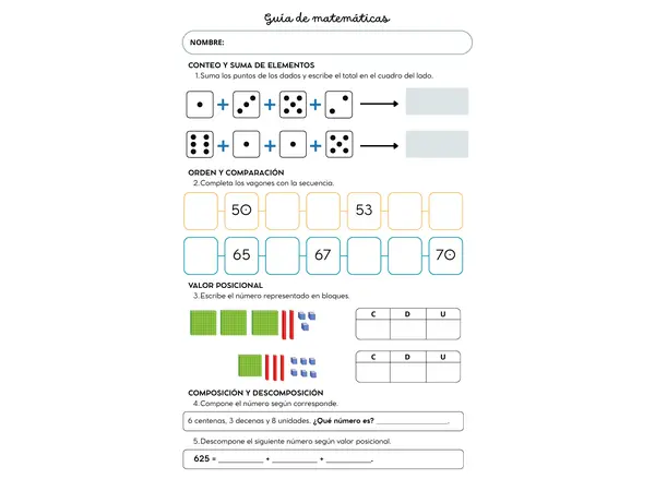 Guía de repaso matemáticas