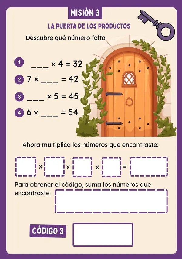 Escape Room Matemático: La Caja Secreta de las Multiplicaciones