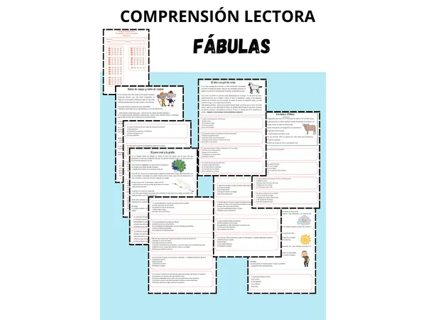 Comprensión lectora: Fábulas