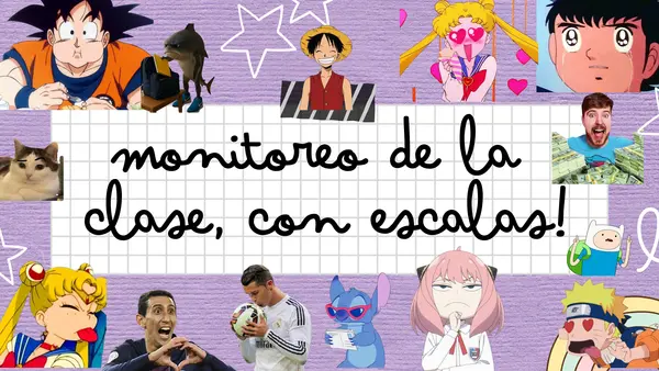 Monitoreo de la clase en escalas! 15 fichas!