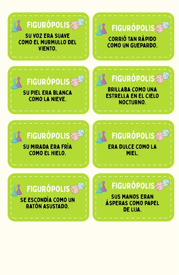 Juego figuras literarias 5° básico