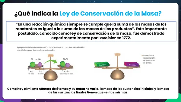 Presentación leyes que rigen las reacciones químicas