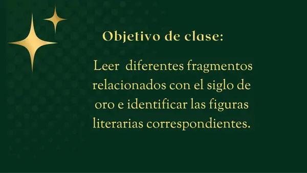 Figuras literarias en el siglo de oro.