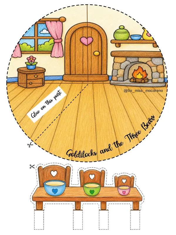 Diorama: Goldilocks and the Three Bears