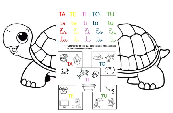 Letra T divertida