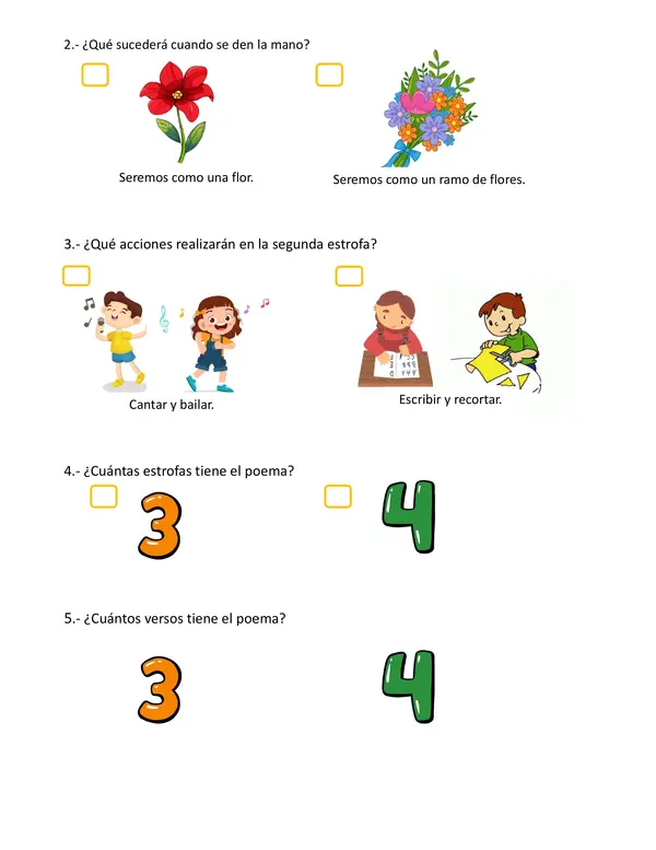 Guía de trabajo poema Dame la Mano.