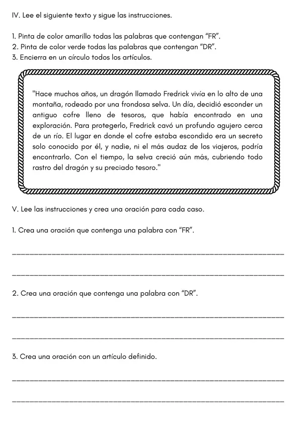 Artículos y uso de FR y DR