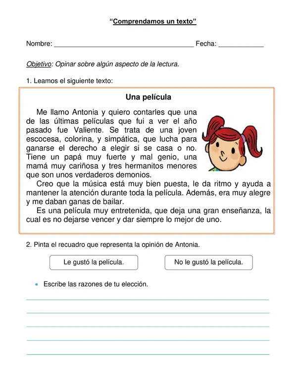 Guía "Opinar sobre un texto"