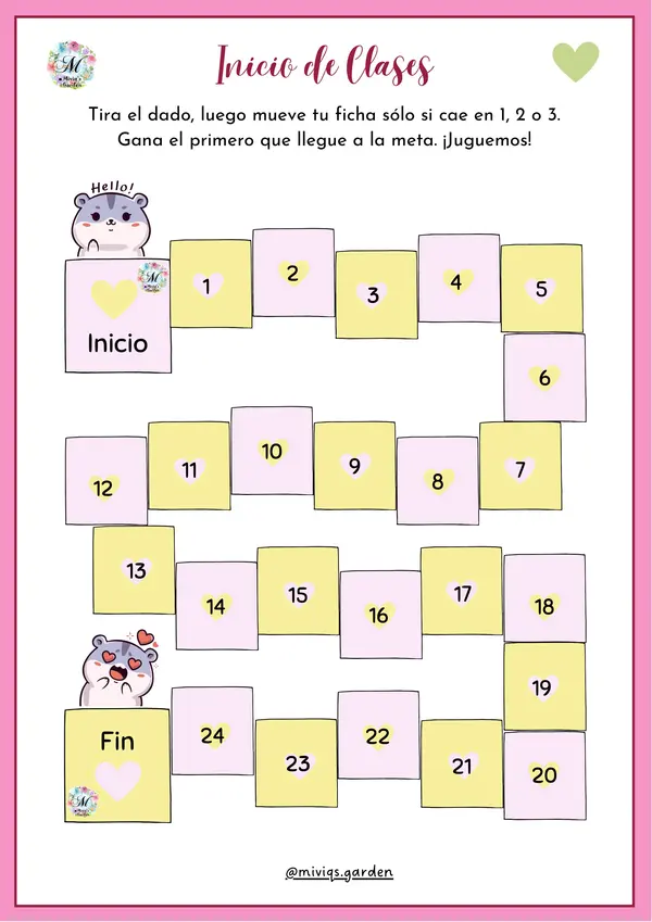 Juego de Mesa: Inicio de Clases