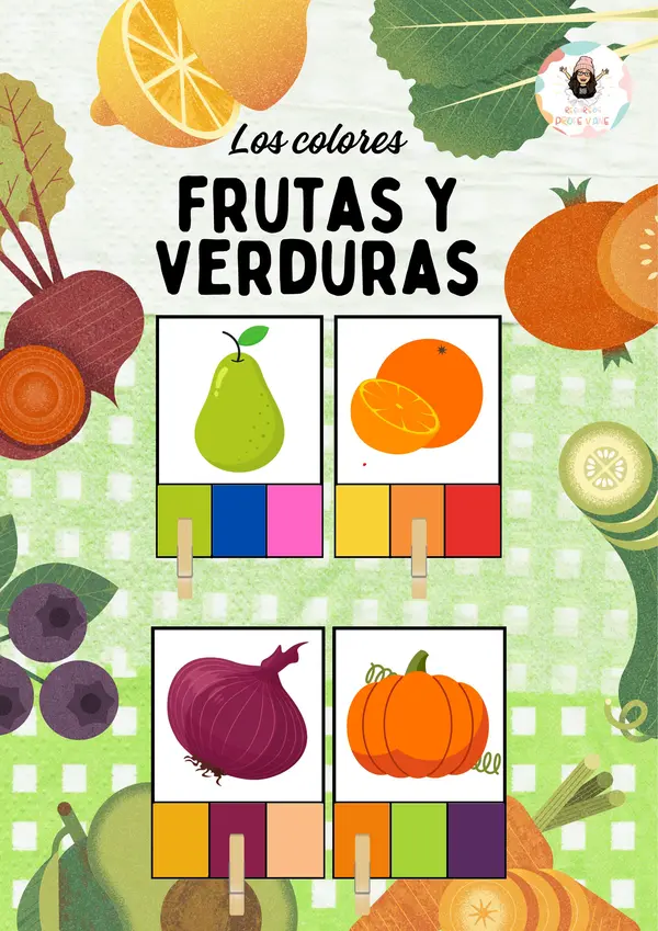 Los colores de frutas y verduras