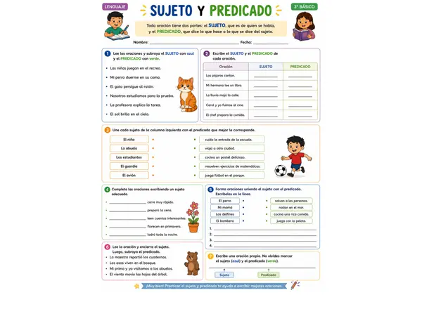 sujeto y predicado